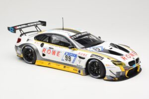 BMW M6 GT3 Rowe Racing #99 M. Basseng / M. Martin 24 Hours Nurburgring 2017 Minichamps 1:18 155172699 Metalas - nuotrauka 4 iš 6