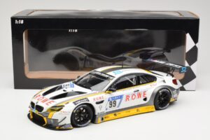 BMW M6 GT3 Rowe Racing #99 M. Basseng / M. Martin 24 Hours Nurburgring 2017 Minichamps 1:18 155172699 Metalas - nuotrauka 6 iš 6