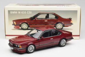 BMW M635 CSi E24 Karmin Raudonas AUTOart 1:18 70528 Metalas - nuotrauka 8 iš 8