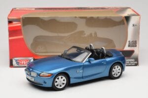 BMW Z4 E85 Mėlynas Metallic Motormax 1:18 73144 Metalas - nuotrauka 8 iš 8