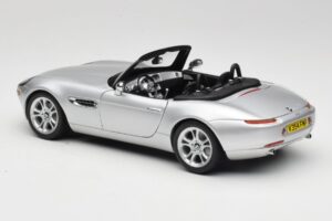 BMW Z8 E52 Kabrioletas Sidabrinis Kyosho 1:18 80432411551 Metalas - nuotrauka 5 iš 8