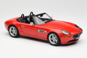 BMW Z8 E52 Raudonas AUTOart 1:18 70513 Metalas - nuotrauka 6 iš 8
