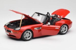 BMW Z8 E52 Raudonas Metalinis Bburago 1:18 18-12032 Metalas - nuotrauka 2 iš 8