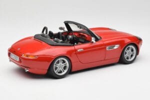 BMW Z8 E52 Raudonas Metalinis Bburago 1:18 18-12032 Metalas - nuotrauka 3 iš 8