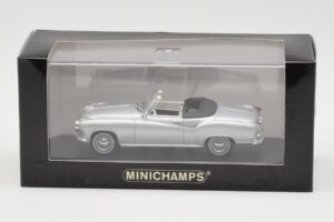 Borgward Isabella Kabrioletas Sidabrinis Minichamps 1:43 400096030 Metalas - nuotrauka 4 iš 4