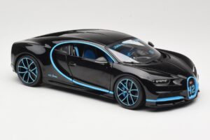 Bugatti Chiron Juodas & Mėlynas Bburago 1:18 18-11040BK Metalas - nuotrauka 6 iš 8