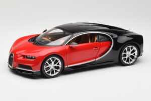 Bugatti Chiron Juodas & Raudonas Bburago 1:18 18-11040 Metalas