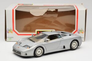 Bugatti EB110 Sidabrinis Bburago 1:18 3035-S Metalas - nuotrauka 8 iš 8