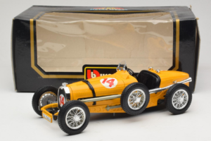 Bugatti Type 59 #14 Grand Prix Oranžinis Bburago 1:18 3012 Metalas - nuotrauka 6 iš 6