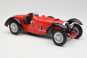 Bugatti Type 55 Raudonas Bburago 1:18 3009 Metalas - nuotrauka 4 iš 6