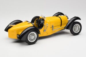 Bugatti Type 59 Geltonas Bburago 1:18 3005 Metalas - nuotrauka 3 iš 8
