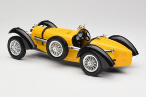 Bugatti Type 59 Geltonas Bburago 1:18 3005 Metalas - nuotrauka 7 iš 8