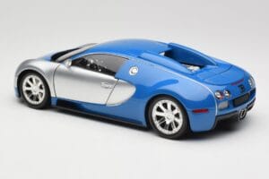 Bugatti Veyron Edition Centenaire Chrome Blue Minichamps 1:18 100110850 Metalas - nuotrauka 7 iš 8