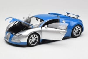 Bugatti Veyron Edition Centenaire Chrome Blue Minichamps 1:18 100110850-O Metalas - nuotrauka 2 iš 7