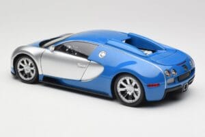 Bugatti Veyron Edition Centenaire Chrome Blue Minichamps 1:18 100110850-O Metalas - nuotrauka 6 iš 7