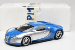 Bugatti Veyron Edition Centenaire Chrome Blue Minichamps 1:18 100110850-O Metalas - nuotrauka 7 iš 7