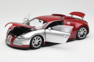 Bugatti Veyron Edition Centenaire Chrome Red Minichamps 1:18 100110851-O Metalas - nuotrauka 2 iš 8