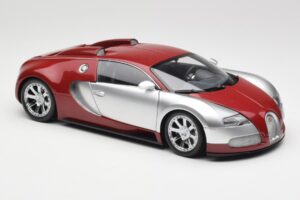 Bugatti Veyron Edition Centenaire Chrome Red Minichamps 1:18 100110851-O Metalas - nuotrauka 6 iš 8