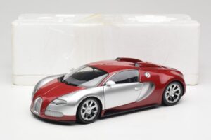 Bugatti Veyron Edition Centenaire Chrome Red Minichamps 1:18 100110851-O Metalas - nuotrauka 8 iš 8