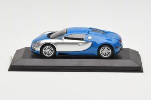 Bugatti Veyron Centenaire Mėlyna Metalik Sidabrinis Minichamps 1:43 400110850 Metalas