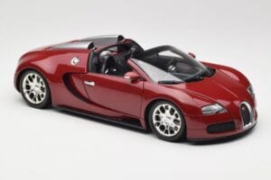 Bugatti Veyron Grand Sport Raudonas Minichamps 1:18 100110832 Metalas - nuotrauka 7 iš 9