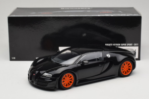 Bugatti Veyron Super Sport Black Metallic Minichamps 1:18 100110842 Metalas - nuotrauka 8 iš 8