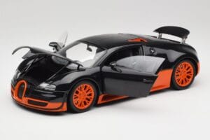 Bugatti Veyron Super Sport World Record Edition Carbon & Orange Minichamps 1:18 100110840 Metalas - nuotrauka 2 iš 8