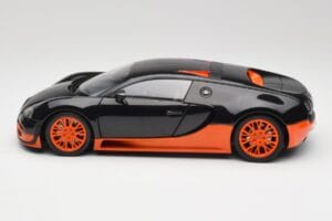 Bugatti Veyron Super Sport World Record Edition Carbon & Orange Minichamps 1:18 100110840 Metalas - nuotrauka 4 iš 8