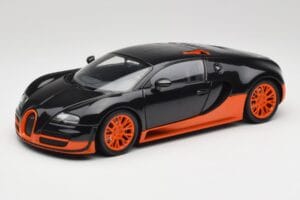 Bugatti Veyron Super Sport World Record Edition Carbon & Orange Minichamps 1:18 100110840 Metalas