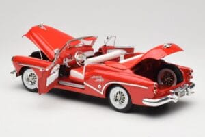 Buick Skylark Kabrioletas Raudonas Motormax 1:18 73129 Metalas - nuotrauka 5 iš 8