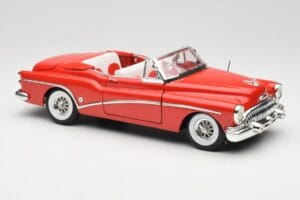 Buick Skylark Kabrioletas Raudonas Motormax 1:18 73129 Metalas - nuotrauka 6 iš 8