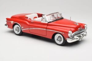 Buick Skylark Raudonas Motormax 1:18 411393-M1 Metalas - nuotrauka 6 iš 8