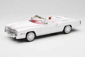 Cadillac Eldorado Kabrioletas Baltas MCG 1:18 MCG18474 Metalas