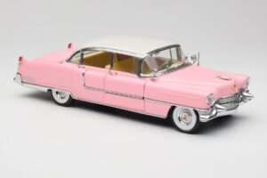 Cadillac Fleetwood Elvis Presley Rožinis MRC 1:18 LIC1000 Metalas - nuotrauka 6 iš 8