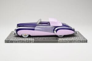 Cadillac Series 62 Kabrioletas Rožinis Minichamps 1:18 107148460 Metalas