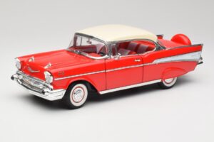 Chevrolet Bel Air Matador Raudonas & India Dramblio Kaulas Road Legends 1:18 92109 Metalas