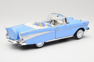 Chevrolet Bel Air Kabrioletas Mėlynas Road Signature 1:18 55/1/0863 Metalas - nuotrauka 3 iš 8
