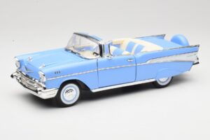 Chevrolet Bel Air Kabrioletas Mėlynas Road Signature 1:18 55/1/0863 Metalas