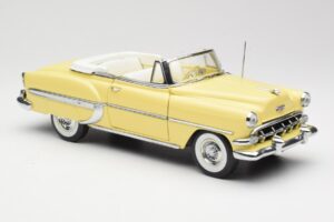 Chevrolet Bel Air Kabrioletas Geltonas Sun Star 1:18 1712 Metalas - nuotrauka 6 iš 8
