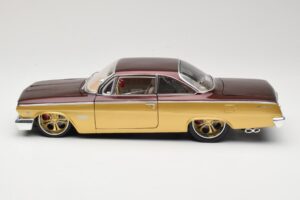 Chevrolet Bel Air Auksinis & Rudas Maisto 1:18 31064 Metalas - nuotrauka 4 iš 8