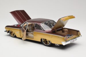 Chevrolet Bel Air Auksinis & Rudas Maisto 1:18 31064 Metalas - nuotrauka 5 iš 8