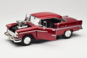 Chevrolet Bel Air Raudonas Motormax 1:18 73100TC-M1 Metalas - nuotrauka 2 iš 8