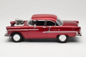 Chevrolet Bel Air Raudonas Motormax 1:18 73100TC-M1 Metalas - nuotrauka 4 iš 8