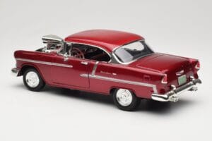 Chevrolet Bel Air Raudonas Motormax 1:18 73100TC-M1 Metalas - nuotrauka 7 iš 8