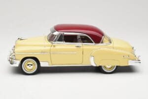 Chevrolet Bel Air Geltonas & Raudonas Motormax 1:18 73111 Metalas - nuotrauka 4 iš 8