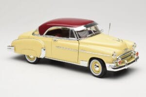 Chevrolet Bel Air Geltonas & Raudonas Motormax 1:18 73111 Metalas - nuotrauka 6 iš 8