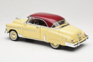 Chevrolet Bel Air Geltonas & Raudonas Motormax 1:18 73111 Metalas - nuotrauka 7 iš 8