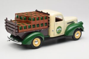 Chevrolet Brasseur Perrier Delivery Van Žalias Solido 1:18 203243 Metalas - nuotrauka 3 iš 8