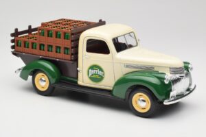 Chevrolet Brasseur Perrier Delivery Van Žalias Solido 1:18 203243 Metalas - nuotrauka 6 iš 8