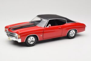 Chevrolet Chevelle SS 454 Raudonas Maisto 1:18 531892 Metalas